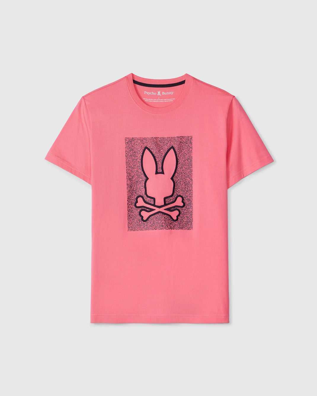 Tees Psycho Bunny Livingston Graphic Tee Rose Homme | GDL-89060726